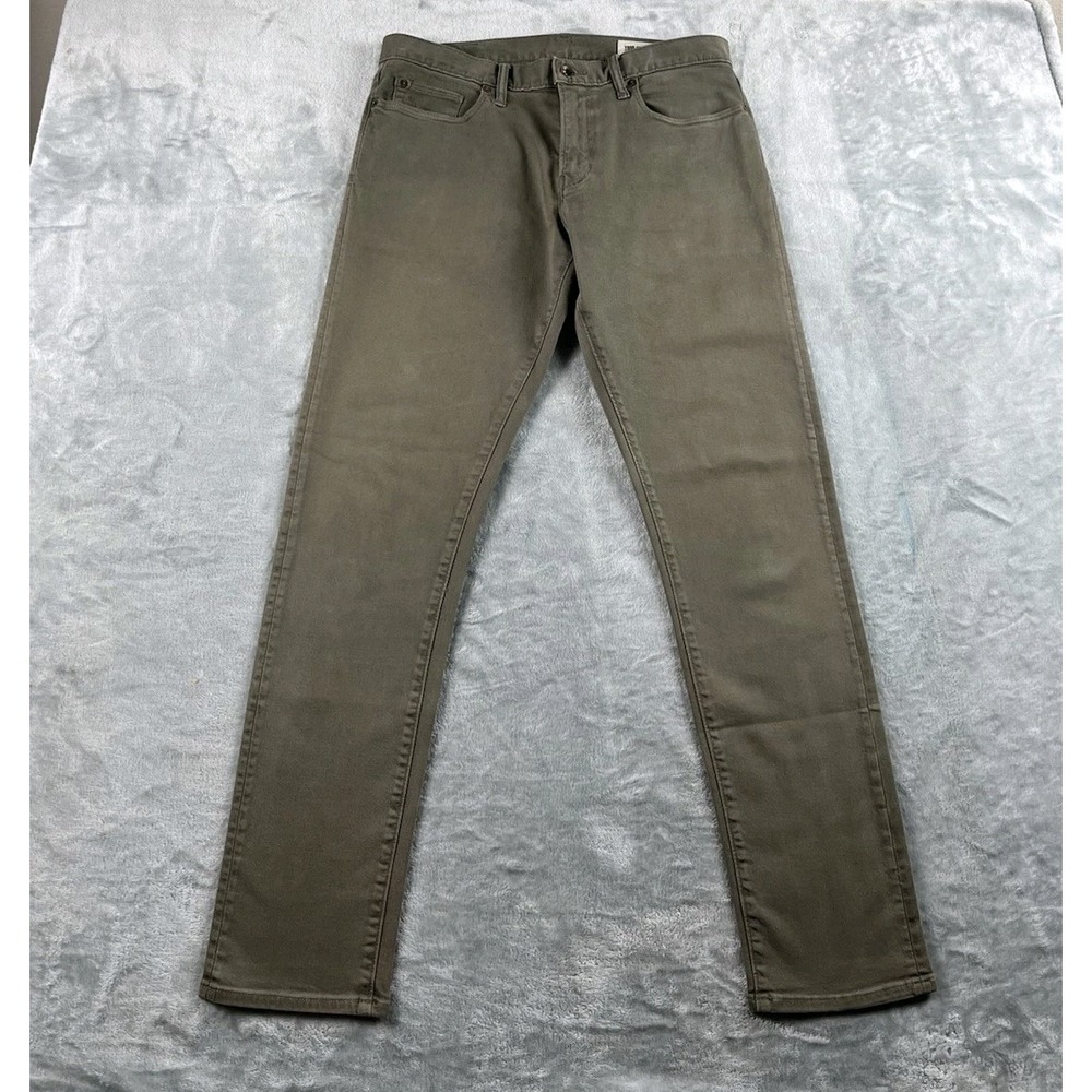 Todd Snyder Pants Mens 32x32 Brown Green Stretch 5 Pocket Chino Twill Casual